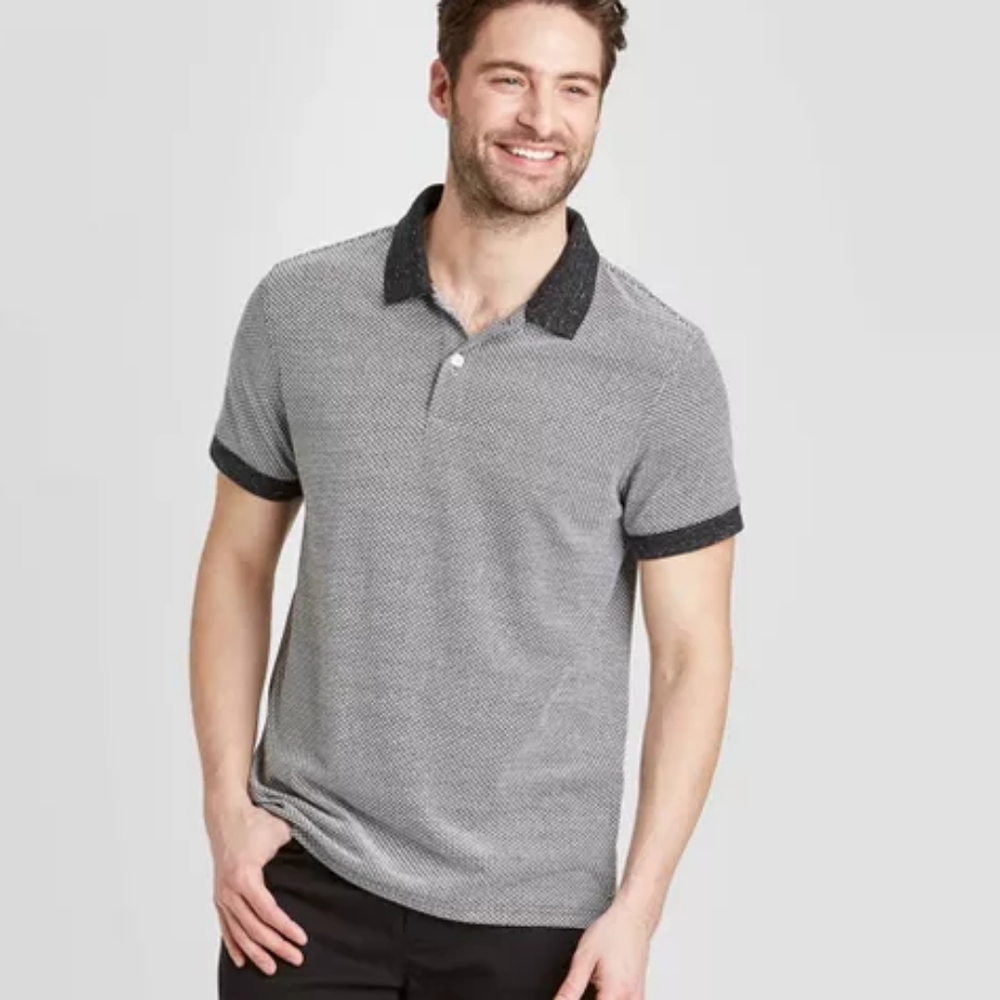 Goodfellow Standard Fit Short Sleeve Polo Shirt